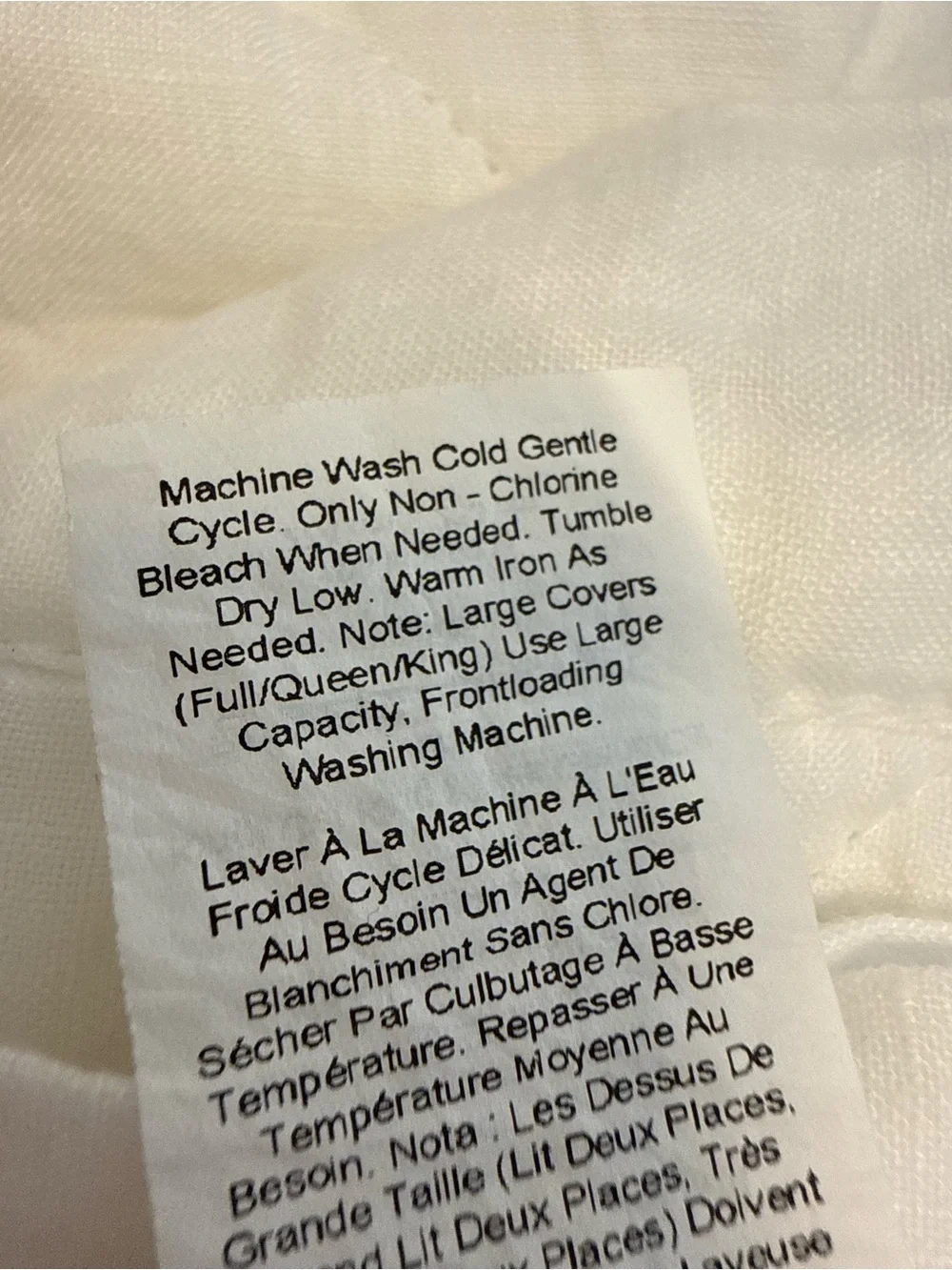 Pottery Barn Belgian Flax Linen Diamond Quilt